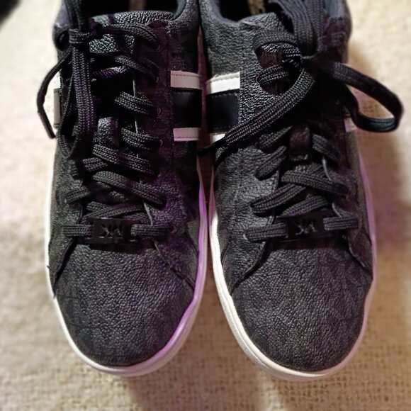 Michael Kors Irving Stripe Lace-Up Black/White Women Size 8, Sneakers - Picture 7 of 12